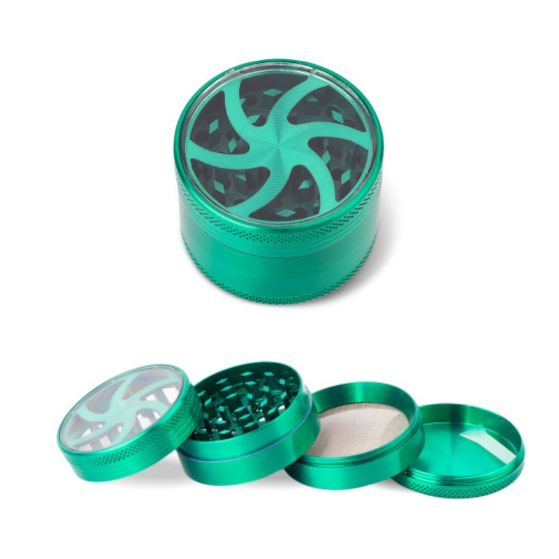 4 részes Fém őrlő gyógynövényekhez - Grinder