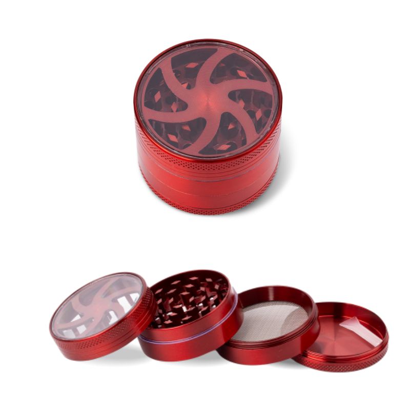 4 részes Fém őrlő gyógynövényekhez - Grinder