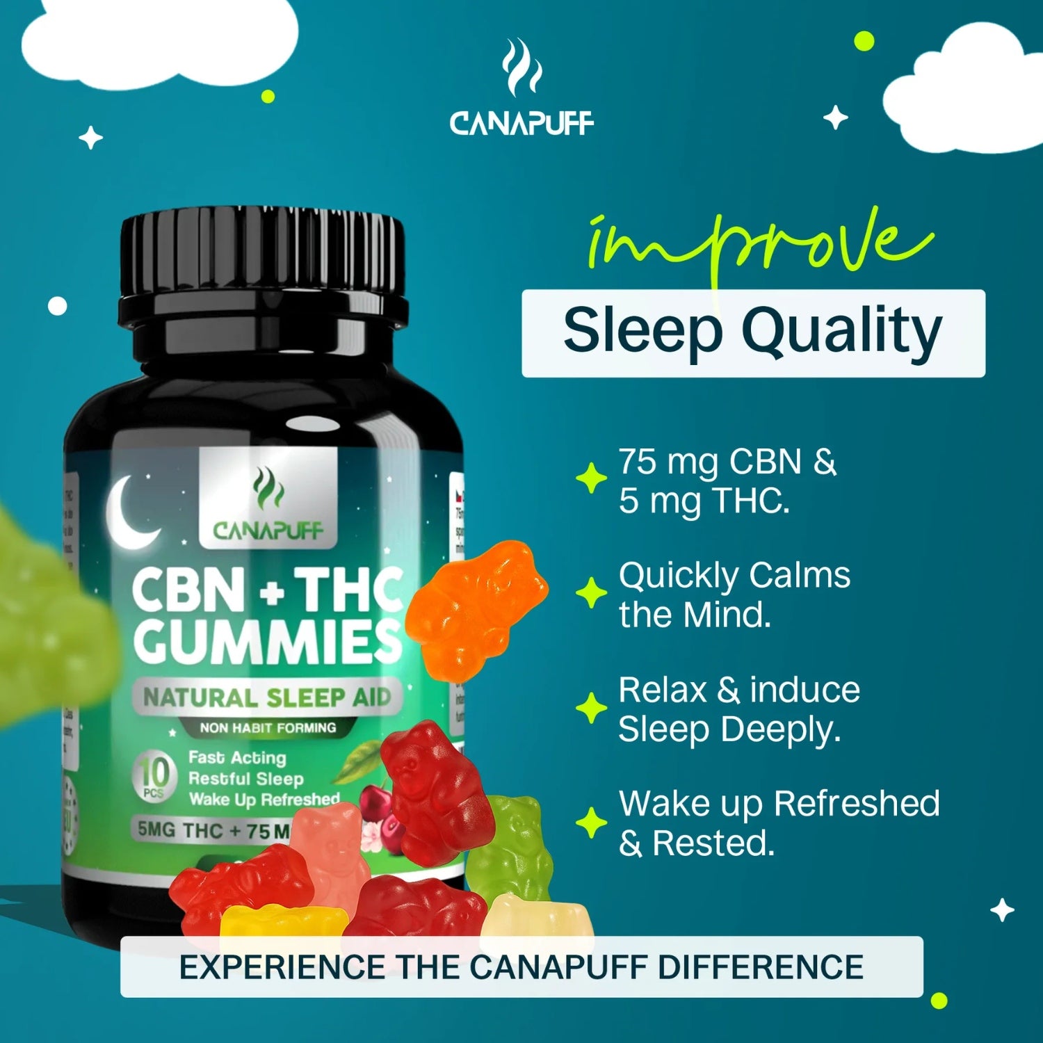 CBN+THC Gumicukor (10 db)