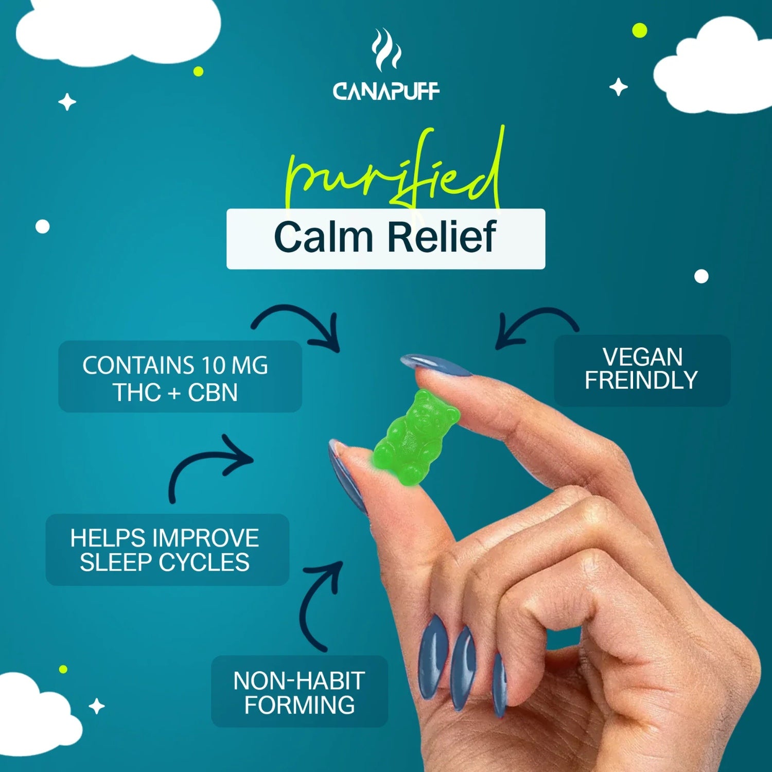 CBN+THC Gumicukor (10 db)