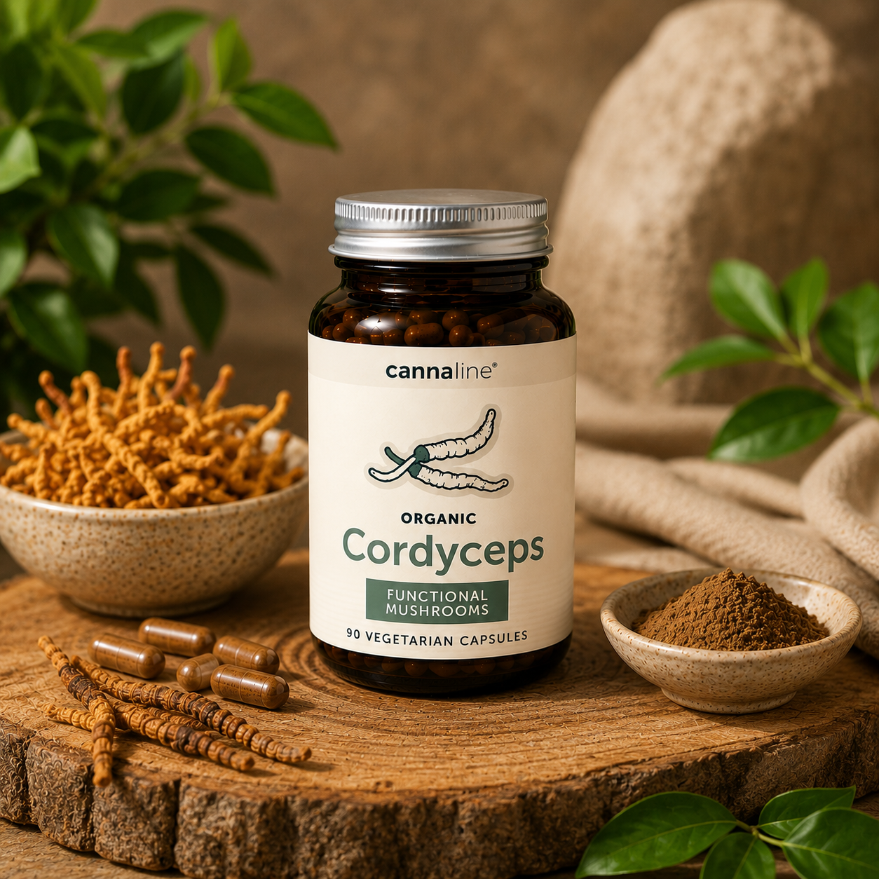 Hernyógomba Cordyceps - 90 db