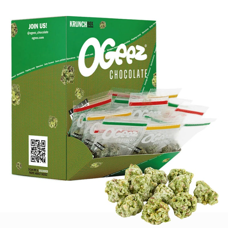 Kender formájú roppanós csoki Matcha teával és Chlorellával