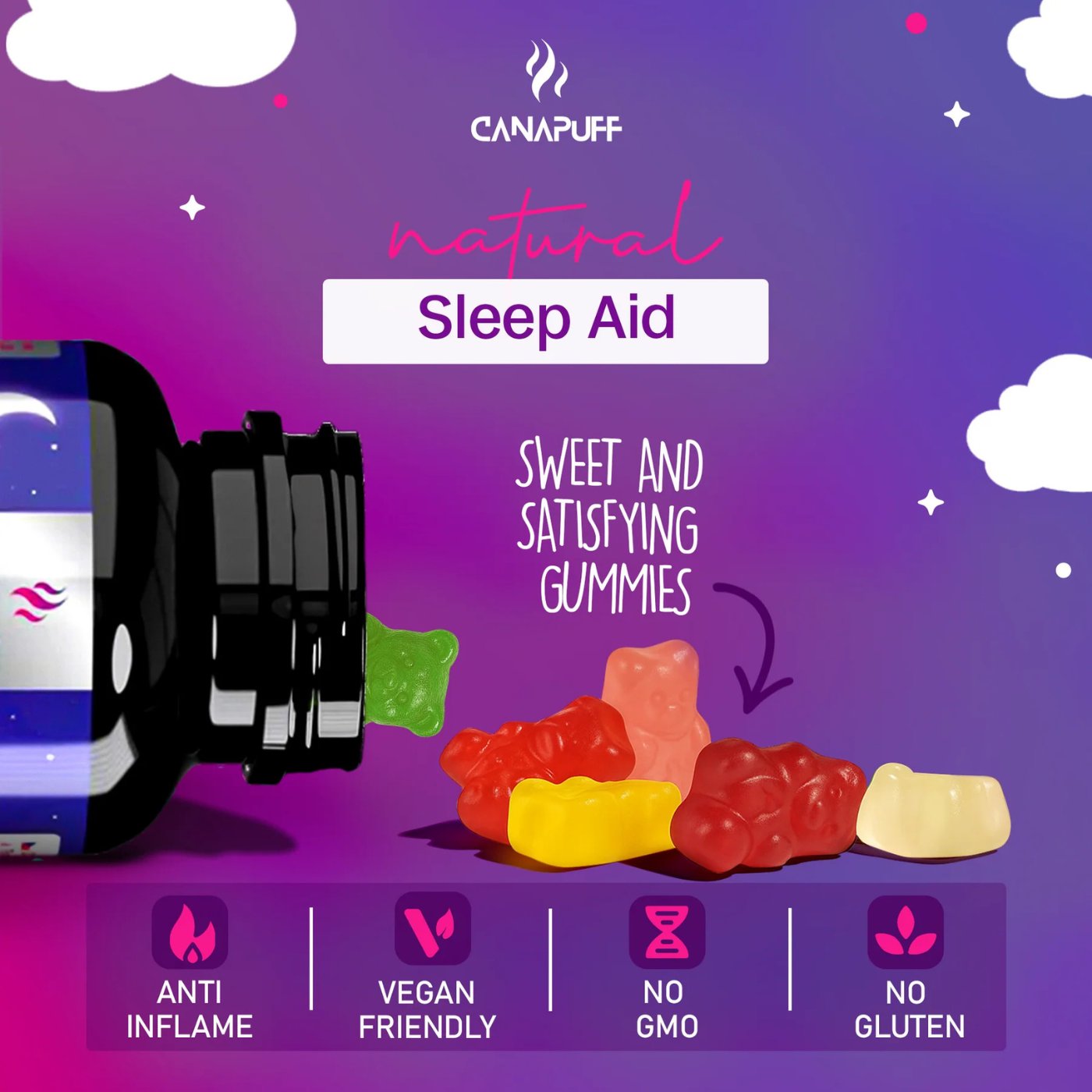 Melatonin+CBN Gumicukor (10 db)