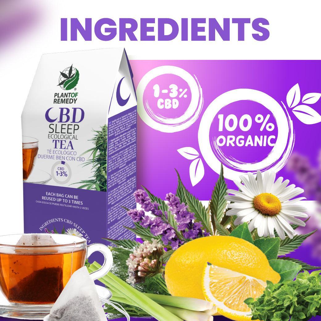 Organikus Sleep Tea CBD-vel