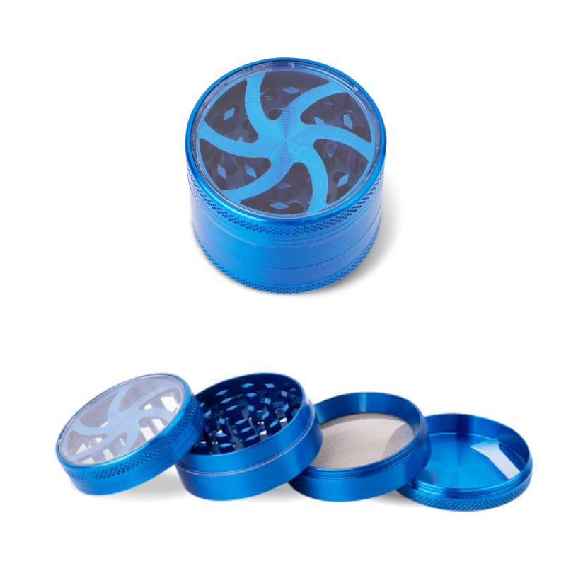 4 részes Fém őrlő gyógynövényekhez - Grinder