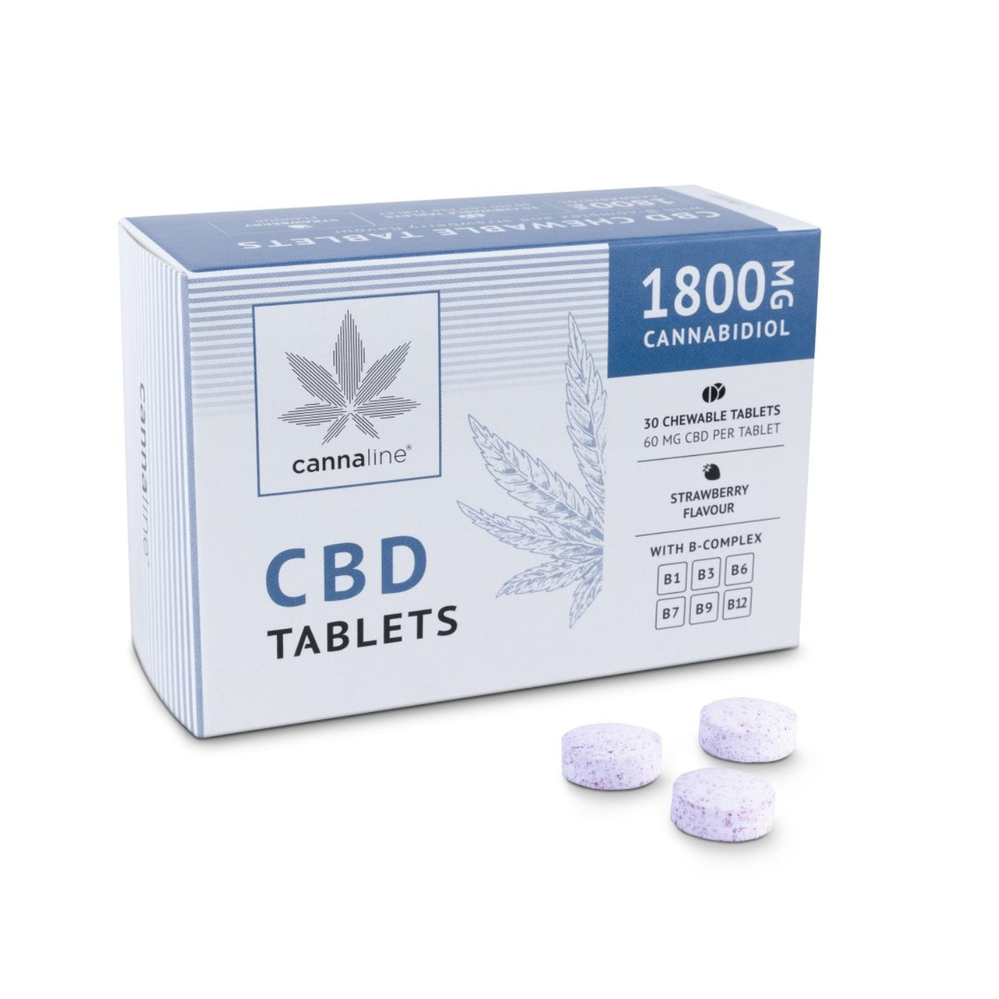 Chewable CBD Tablets with B Vitamins - 1800 mg CBD