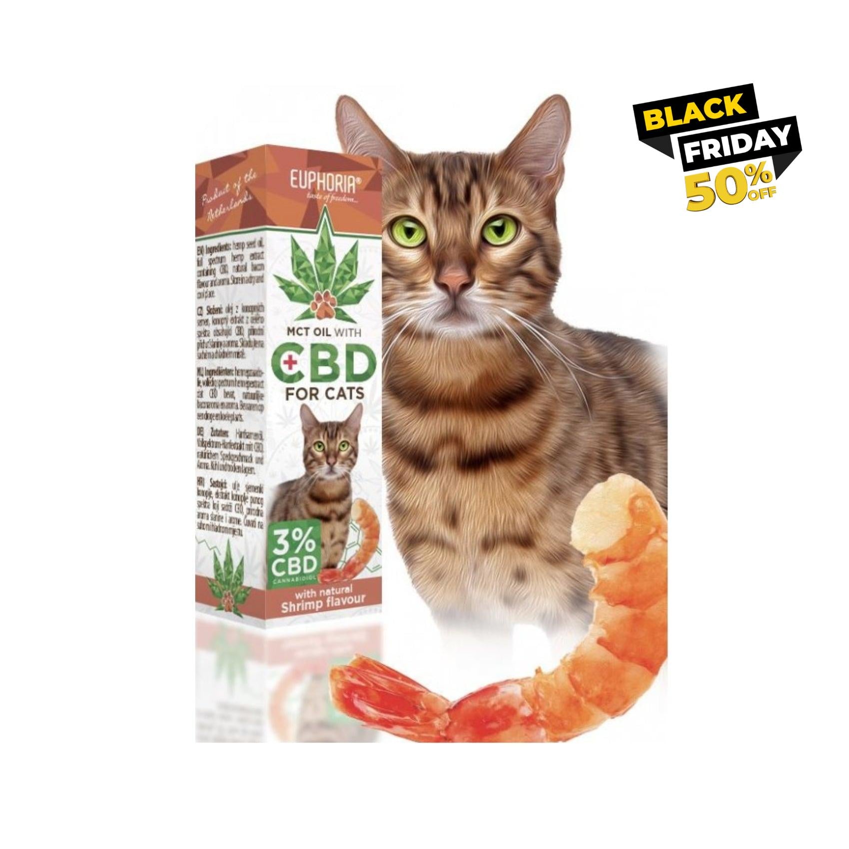 CBD olaj cicáknak - 3%-os