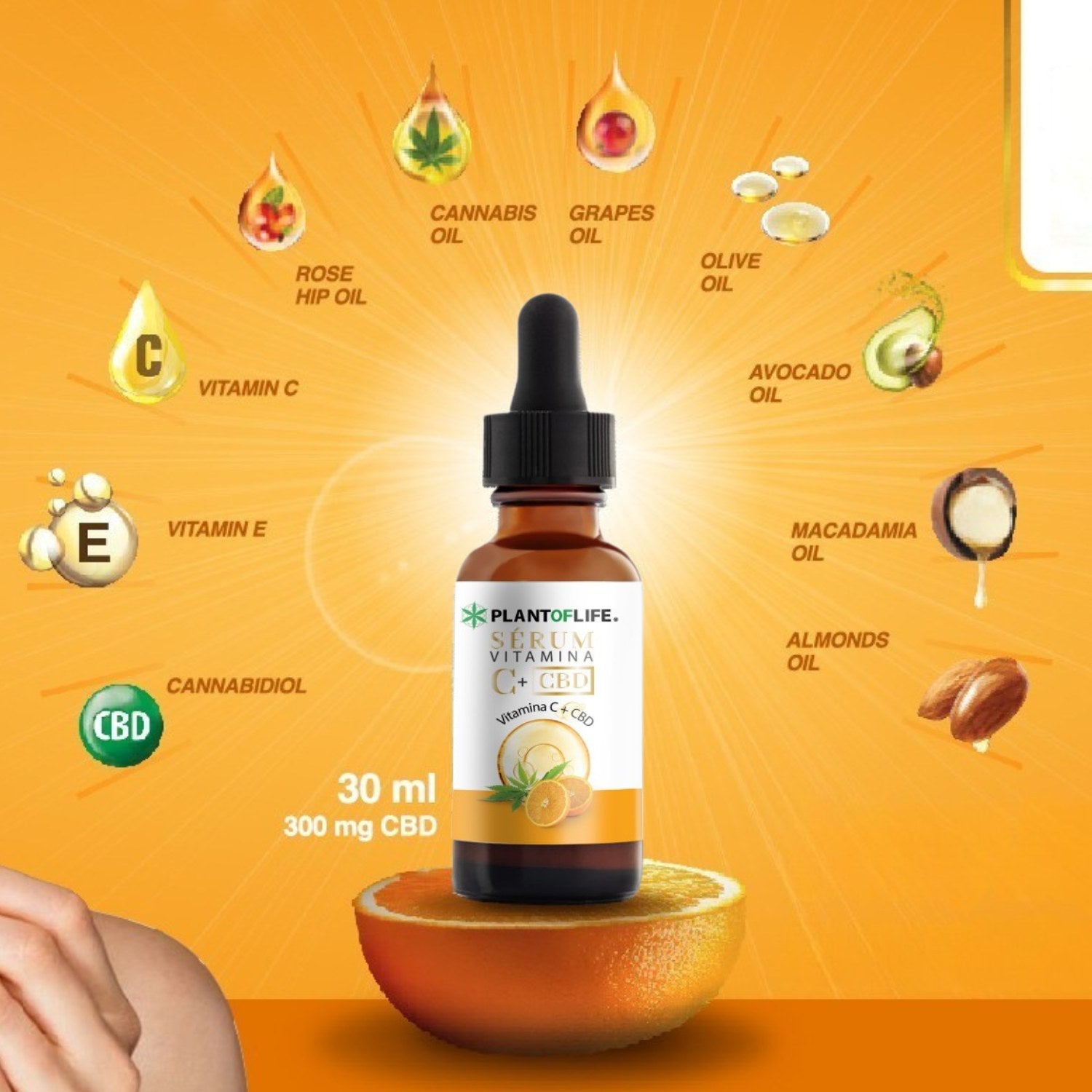 CBD szérum C-vitaminnal 30 ml