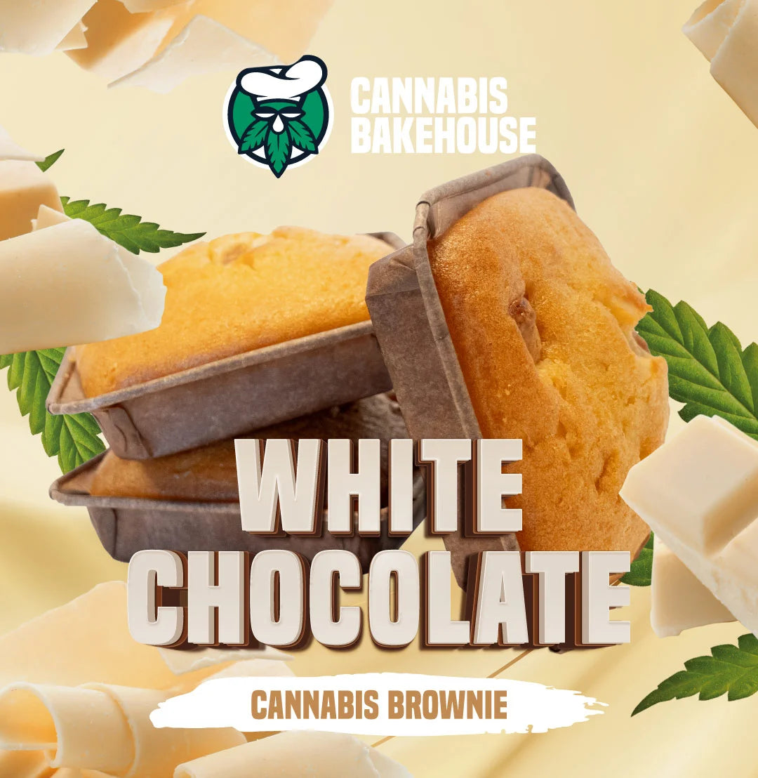 Cannabis Fehércsokis Brownie