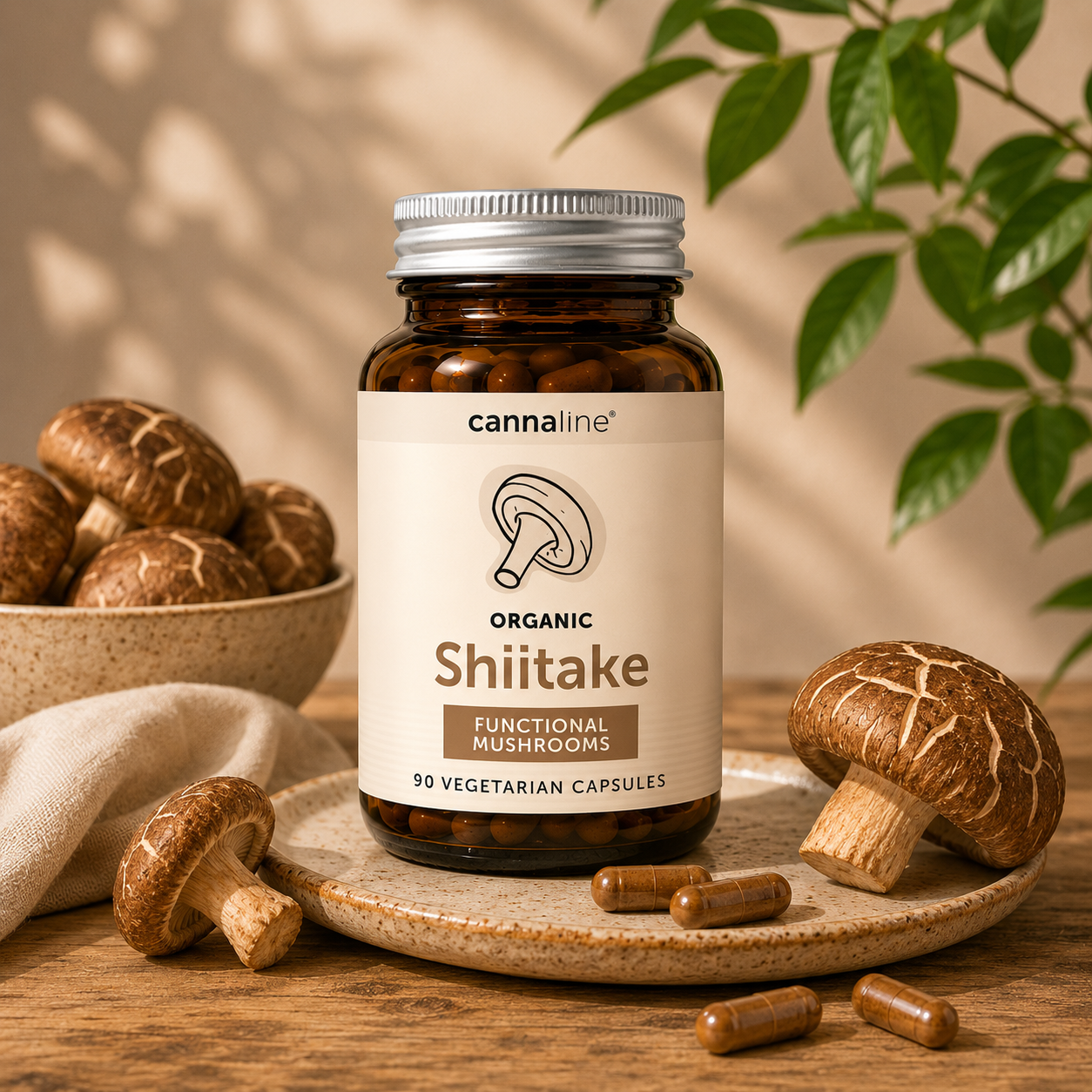 Shiitake funkcionális gomba - 90 db