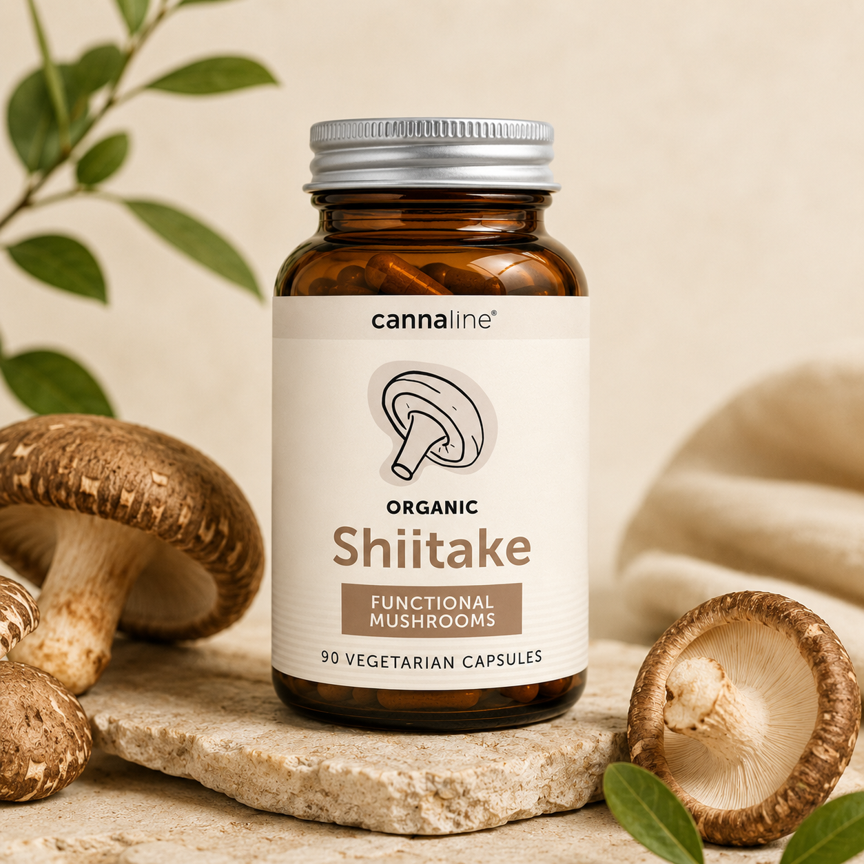 Shiitake funkcionális gomba - 90 db