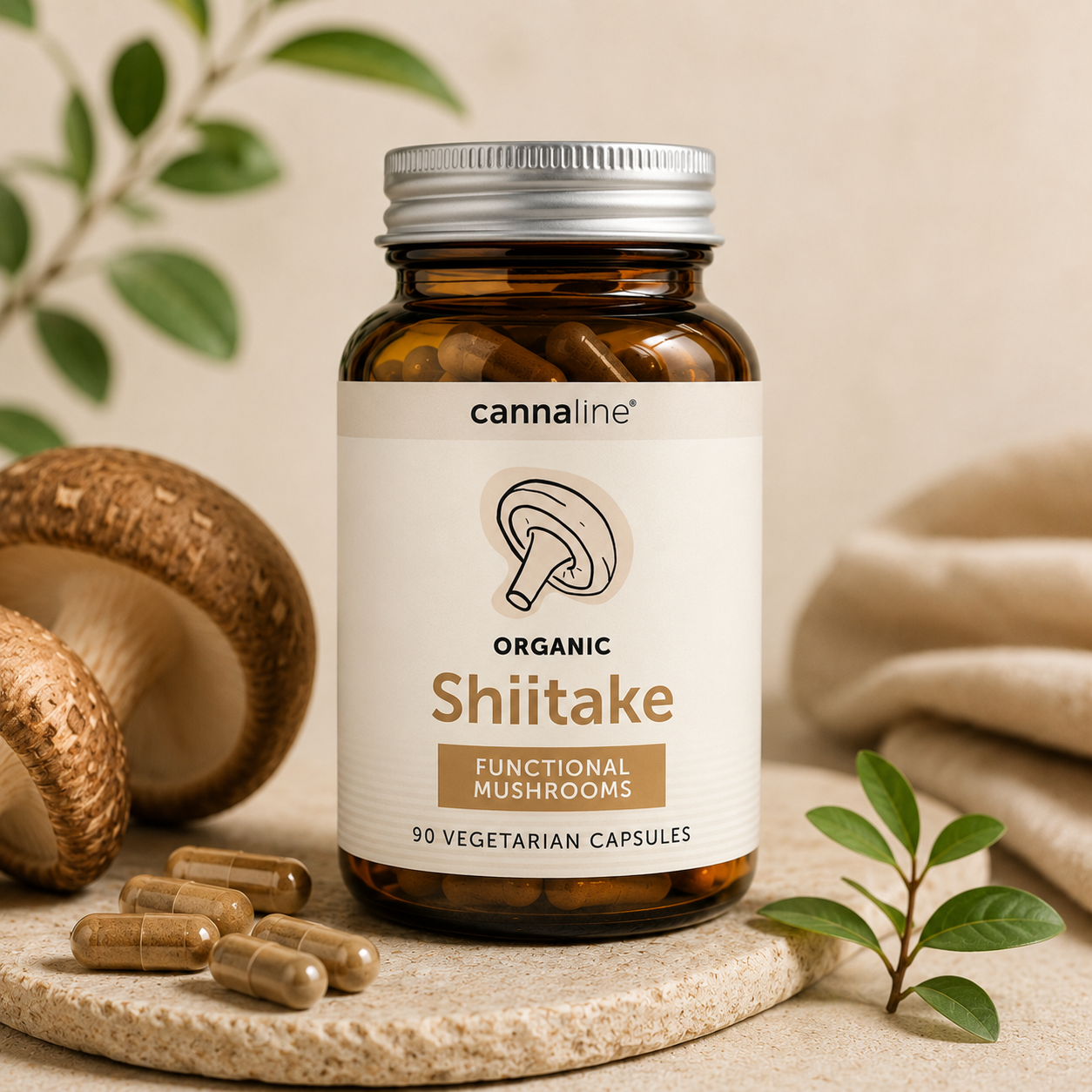 Shiitake funkcionális gomba - 90 db