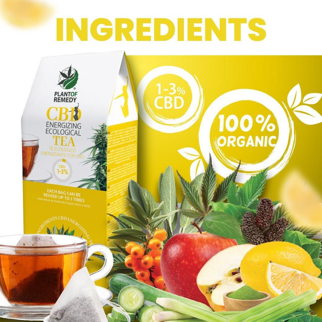 Organikus CBD Energizáló Tea CBD-vel