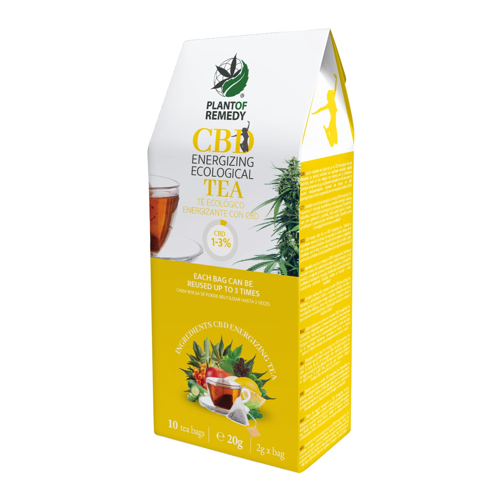 Organikus CBD Energizáló Tea CBD-vel