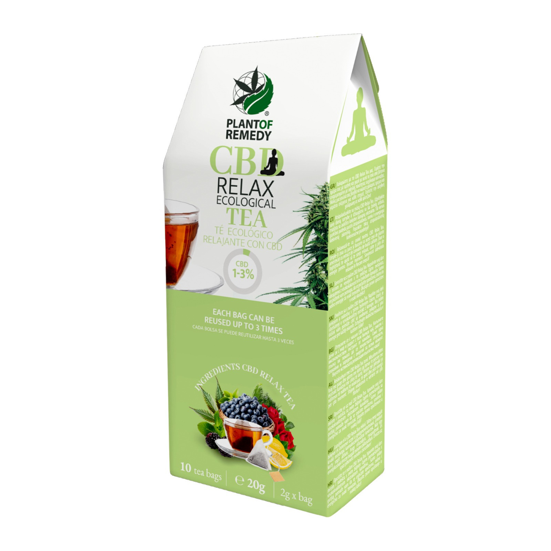 Organikus CBD Relax Tea CBD-vel