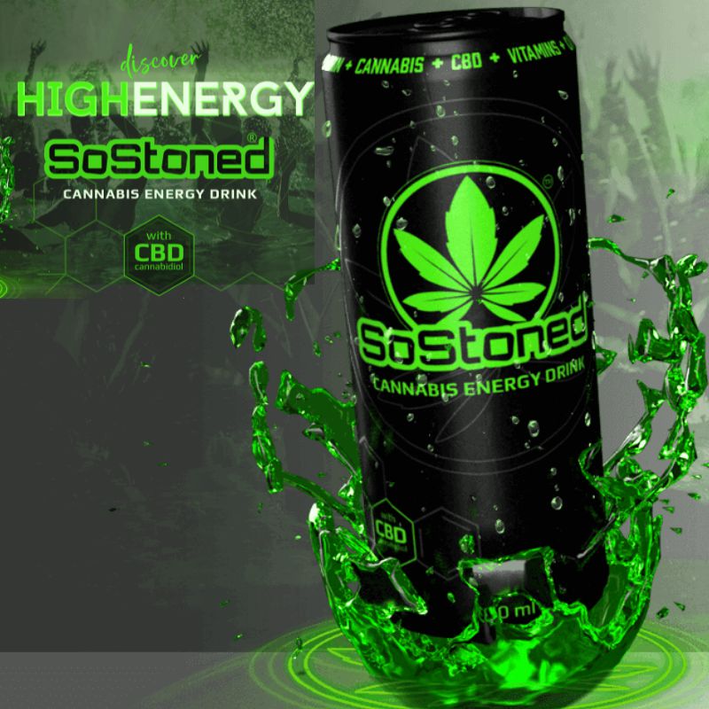 SoStoned Cannabis Energiaital CBD-vel