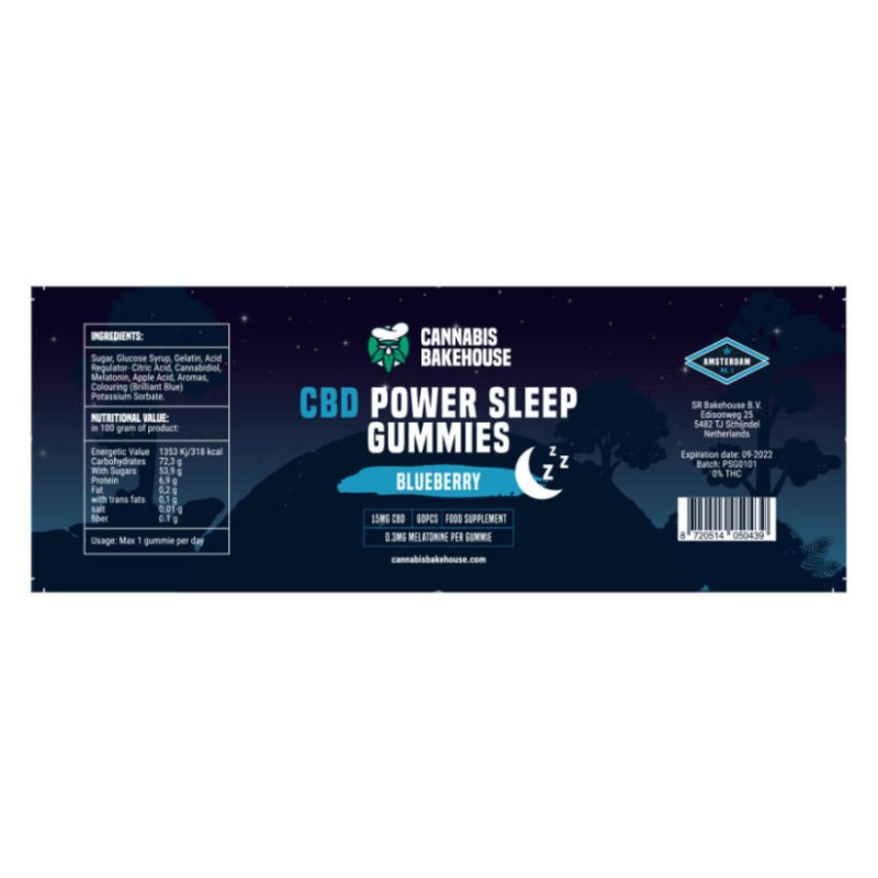 CBD Gumicukor melatoninnal (60 db)